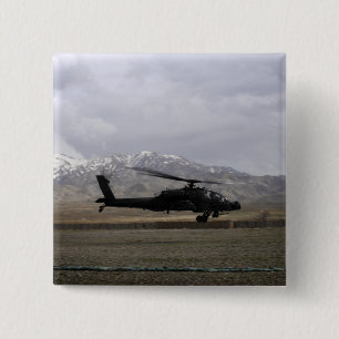 Bóton Quadrado 5.08cm Uma descolagem de AH-64A Apache