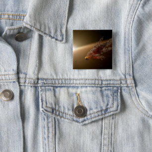 Bóton Quadrado 5.08cm Uma Erupção Enorme Em Torno Do Star Ngc 2547-Id8.