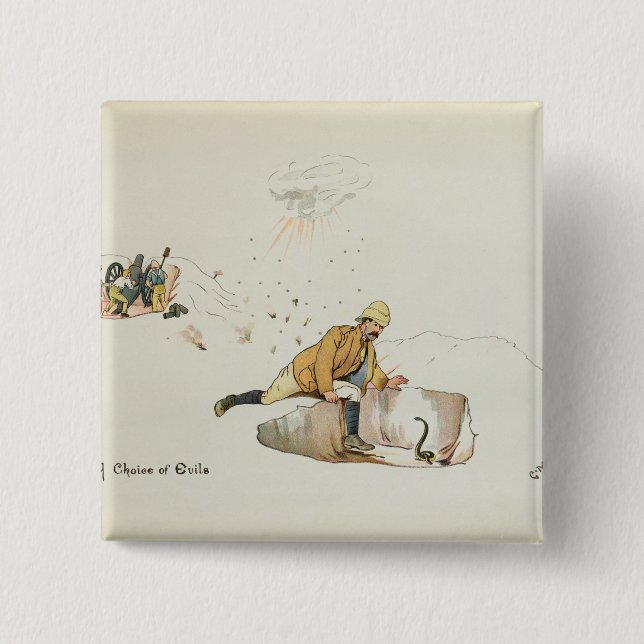 Bóton Quadrado 5.08cm Uma escolha dos mau do jogador da liga de (Frente)