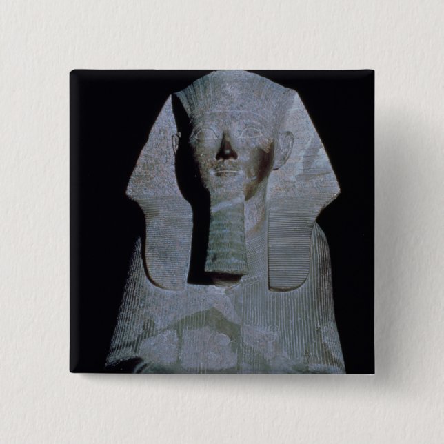 Bóton Quadrado 5.08cm Uma esfinge da rainha Hatshepsut (Frente)