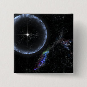 Bóton Quadrado 5.08cm Uma estrela de nêutron SGR 1806-20