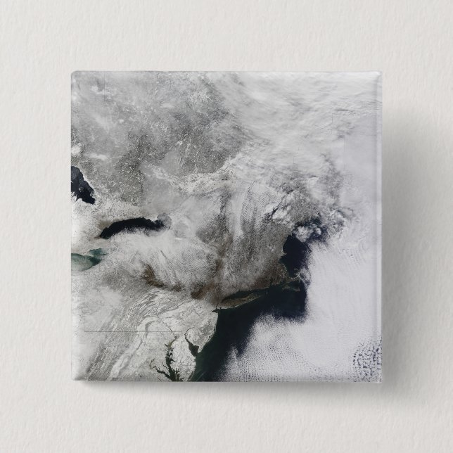 Bóton Quadrado 5.08cm Uma forte tempestade de inverno (Frente)