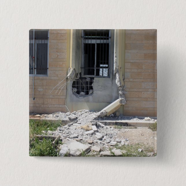 Bóton Quadrado 5.08cm Uma Granada Propulsada De Foguete (Frente)