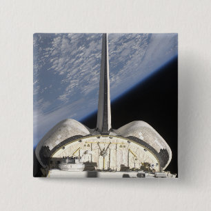 Bóton Quadrado 5.08cm Uma ideia parcial do esforço do vaivém espacial