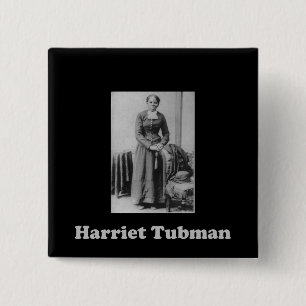 Bóton Quadrado 5.08cm Uma imagem de Harriet Tubman
