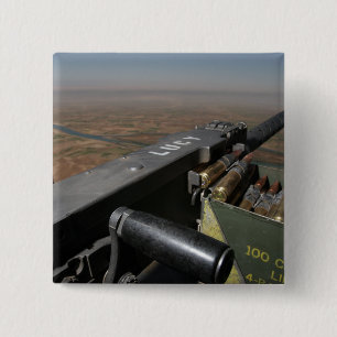 Bóton Quadrado 5.08cm Uma metralhadora de calibre 50