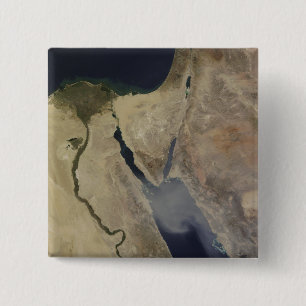 Bóton Quadrado 5.08cm Uma nuvem da poeira tan de Arábia Saudita