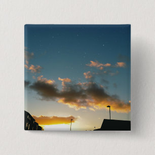 Bóton Quadrado 5.08cm Uma rua cheia de estrelas
