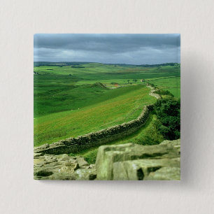 Bóton Quadrado 5.08cm Uma seção da parede de Hadrian, ANÚNCIO do séc