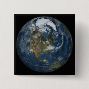 Bóton Quadrado 5.08cm Uma vista da terra