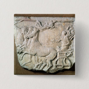 Bóton Quadrado 5.08cm Uma vitória na raça de chariot de quatro cavalos