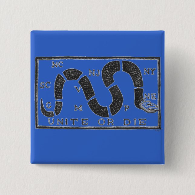 Bóton Quadrado 5.08cm Una ou morra (Frente)