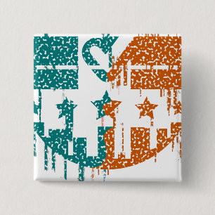 Bóton Quadrado 5.08cm Unidade em Movimento - Impulsos da Democracia