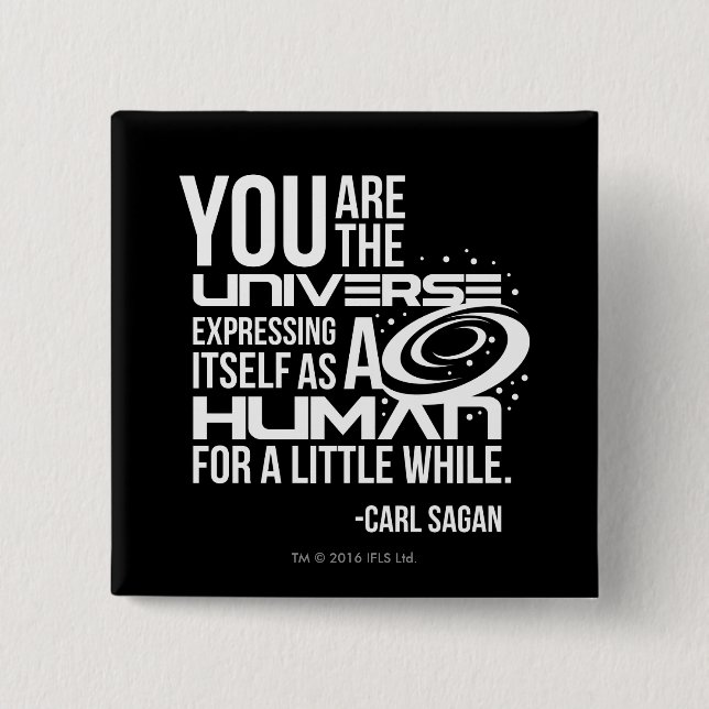 Bóton Quadrado 5.08cm Universo humano (Frente)