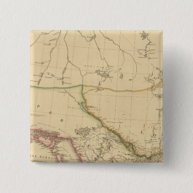 Bóton Quadrado 5.08cm Upper Canada 3 (Frente)