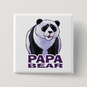 Bóton Quadrado 5.08cm Urso do Papa Panda