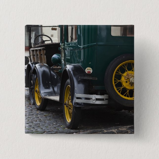 Bóton Quadrado 5.08cm Uruguai, Colonia del 2 (Frente)