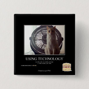 Bóton Quadrado 5.08cm Uso da tecnologia