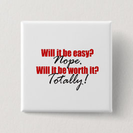 Bóton Quadrado 5.08cm Vale A Pena!