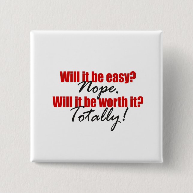 Bóton Quadrado 5.08cm Vale A Pena! (Frente)