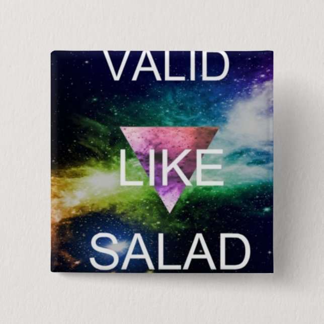 Bóton Quadrado 5.08cm válido como a salada: * (Frente)