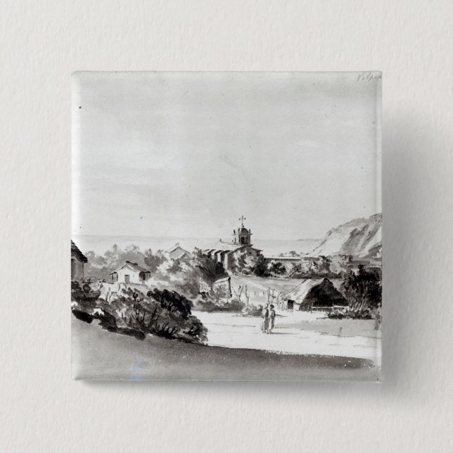 Bóton Quadrado 5.08cm Valparaiso (Frente)