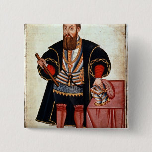 Bóton Quadrado 5.08cm Vasco da Gama, ilustração