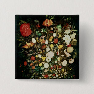 Bóton Quadrado 5.08cm Vaso das flores