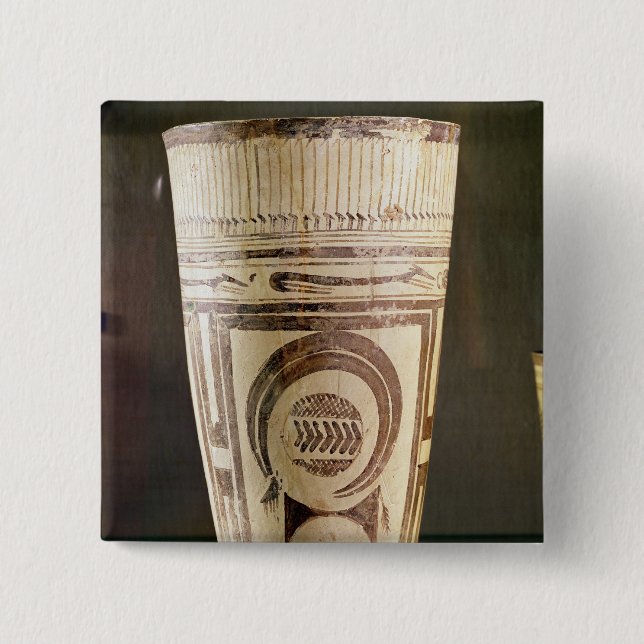 Bóton Quadrado 5.08cm Vaso, estilo mim, de Susa, Irã, 5000-4000 BC (Frente)