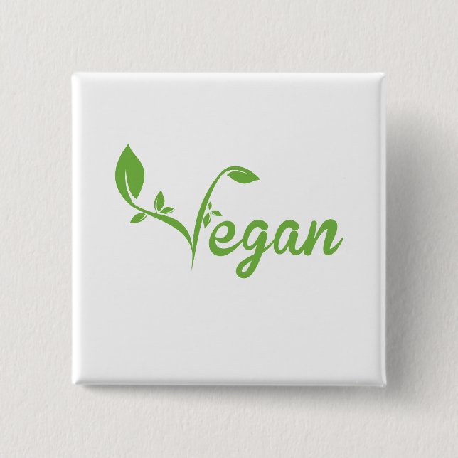 Bóton Quadrado 5.08cm Vegan (Frente)