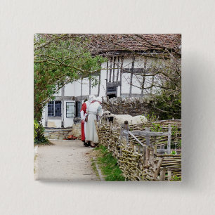 BÓTON QUADRADO 5.08CM VELHA INGLATERRA