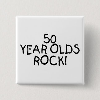 Bóton Quadrado 5.08cm velhos de 50 anos Rock