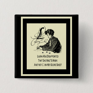 Bóton Quadrado 5.08cm Vencido de Bunco