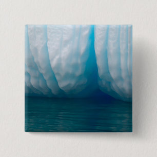 Bóton Quadrado 5.08cm Vendo icebergs azuis no Canal Errera