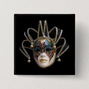 Bóton Quadrado 5.08cm Venetia Máscaras