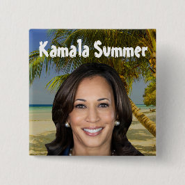 Bóton Quadrado 5.08cm Verão de Kamala 2024