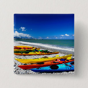 Bóton Quadrado 5.08cm Verão que Kayaking