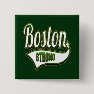 Bóton Quadrado 5.08cm VERDE irlandês forte de Boston