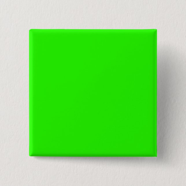 Bóton Quadrado 5.08cm Verde Limão (Frente)