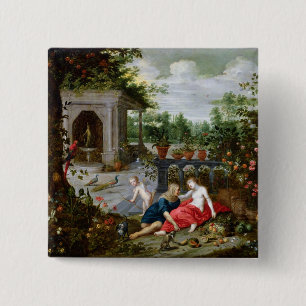 Bóton Quadrado 5.08cm Vertumnus e Pomona