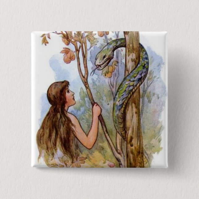 Bóton Quadrado 5.08cm Véspera e a serpente (Frente)