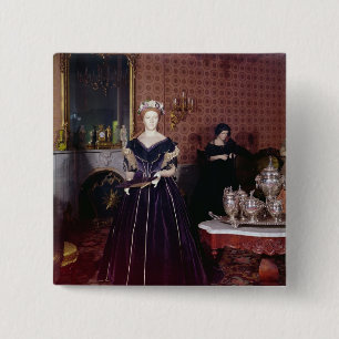 Bóton Quadrado 5.08cm Vestido de bola de Mary Todd Lincoln