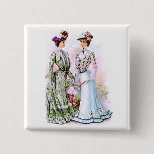 Bóton Quadrado 5.08cm Vestidos 1901 do vintage