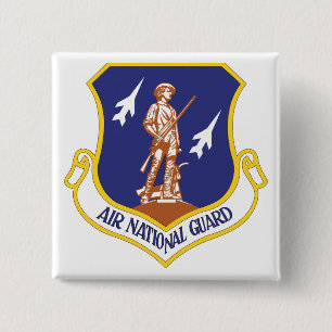 Bóton Quadrado 5.08cm Veterano Militar da Guarda Aérea Nacional