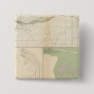 Bóton Quadrado 5.08cm Vicksburg Meridian, Srta.