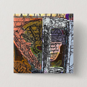 BÓTON QUADRADO 5.08CM VICTORIAN ENGLAND