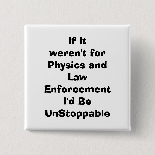 Bóton Quadrado 5.08cm vida (Frente)