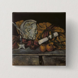 Bóton Quadrado 5.08cm Vida de Paul Cezanne ainda do Accessor do