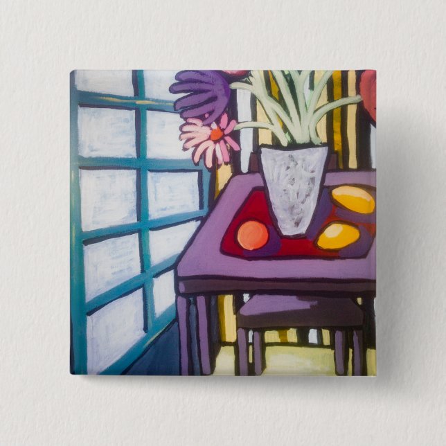 Bóton Quadrado 5.08cm Vida estática nº 2 (Frente)