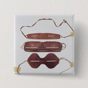 Bóton Quadrado 5.08cm Vidros do sol/neve do Inuit '